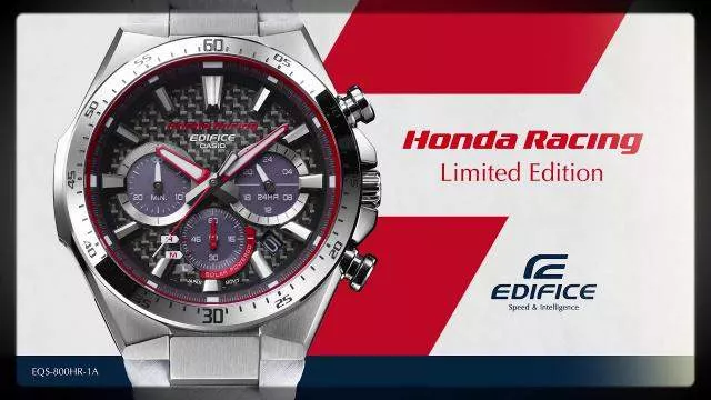 Компания Casio выпустила лимитированную модель EDIFICE совместно с гоночной командой Honda Racing.